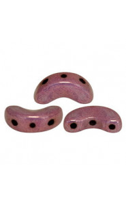 Les perles par Puca® Arcos beads Opaque mix amethyst/gold ceramic look 03000/15726